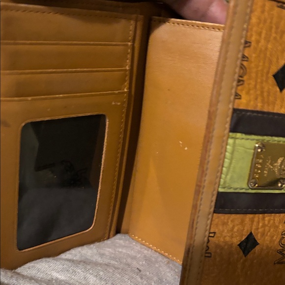 MCM Cognac Medium Tri-fold Wallet - Picture 7 of 12